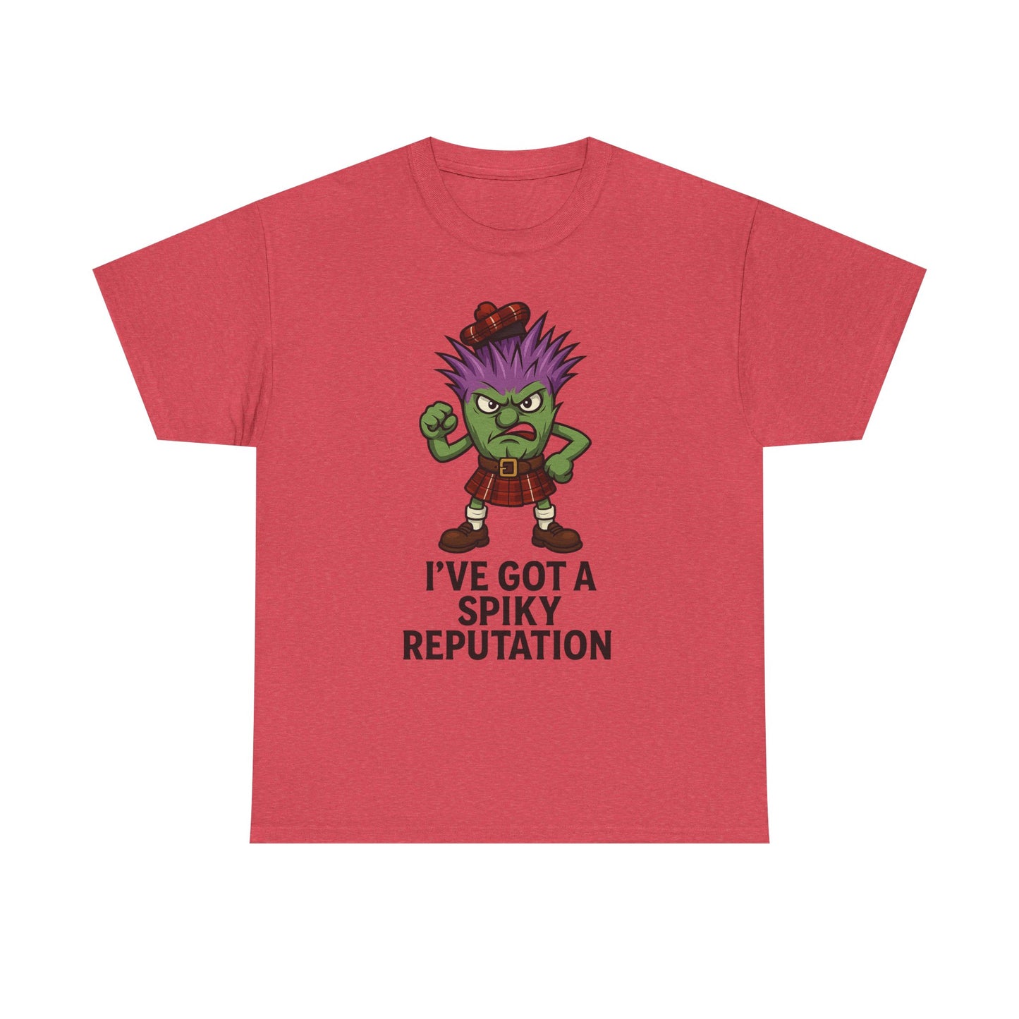 Scottish "Spikey Thistle" slogan T-Shirt, available in different colors & sizes