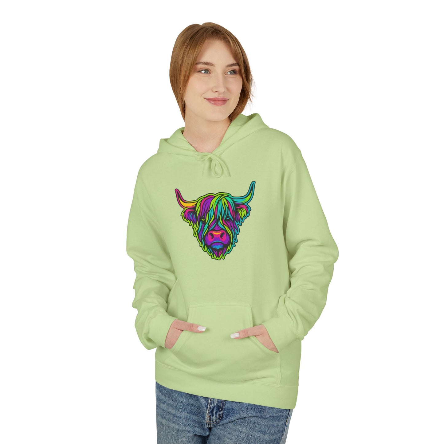 "The hairy coo" Hoodie, Various colors & sizes available