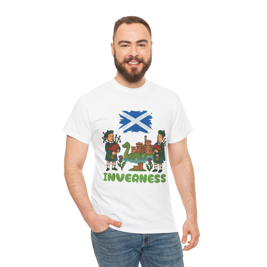 "Inverness"  Highland Capital inspired Scottish T-Shirt, Various colors & sizes available