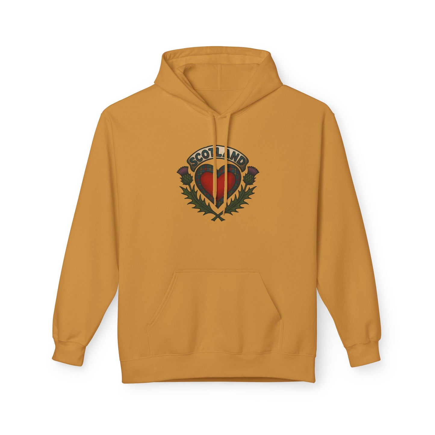 Scottish themed "beating heart" hoodie, Various colors & sizes available
