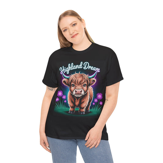 "Highland Cow" Scottish Inspired T-Shirt, Various Colors & sizes available