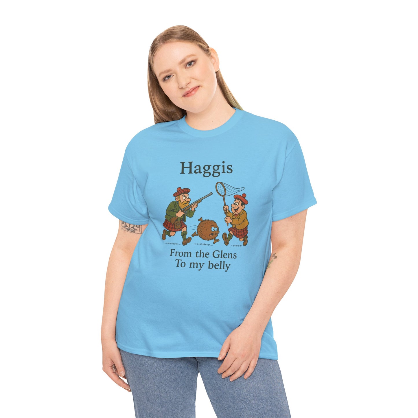 Scottish "Haggis Hunting" Slogan T-Shirt, Various colors & sizes
