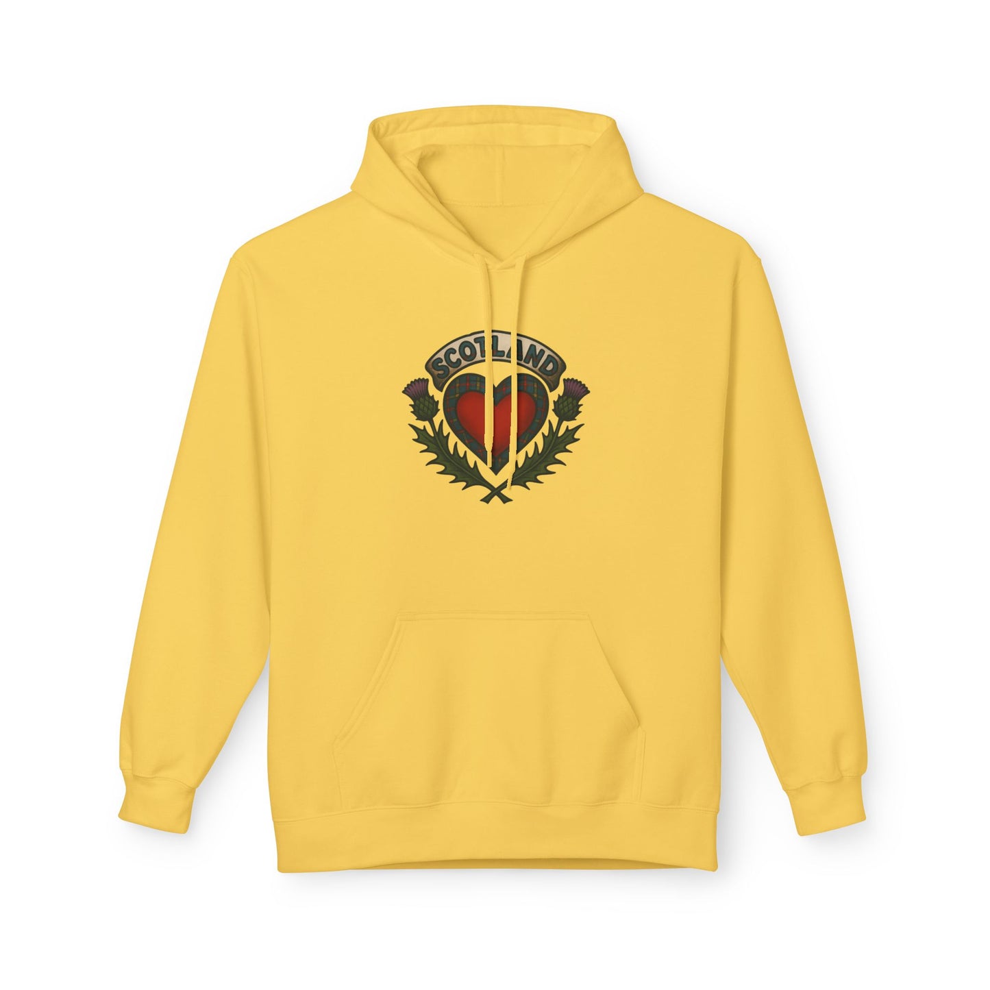 Scottish themed "beating heart" hoodie, Various colors & sizes available