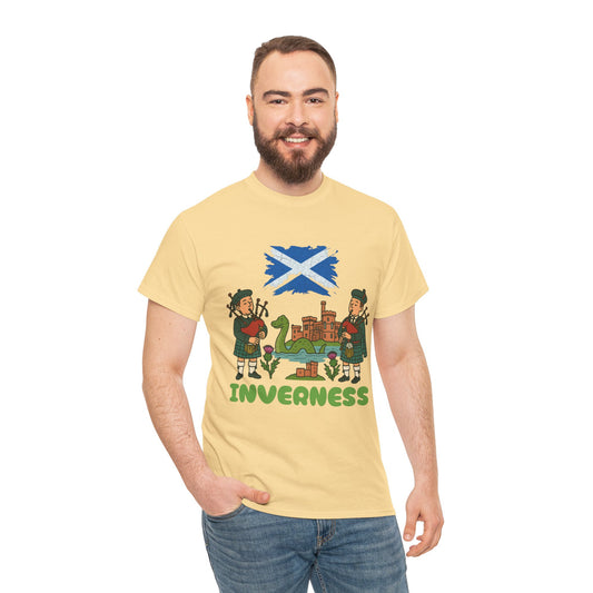 "Inverness"  Highland Capital inspired Scottish T-Shirt, Various colors & sizes available