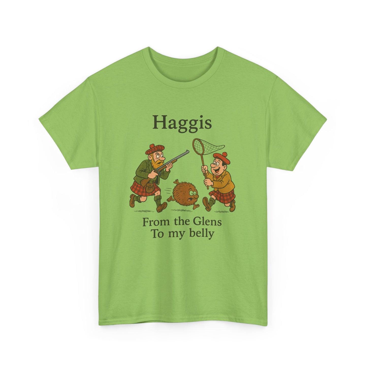 Scottish "Haggis Hunting" Slogan T-Shirt, Various colors & sizes