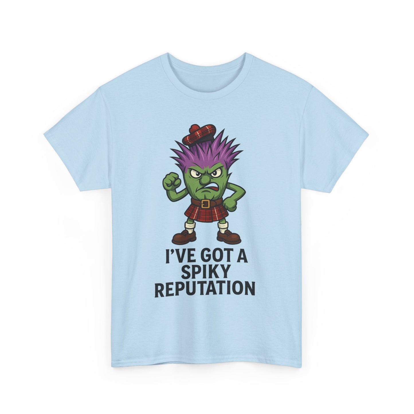 Scottish "Spikey Thistle" slogan T-Shirt, available in different colors & sizes