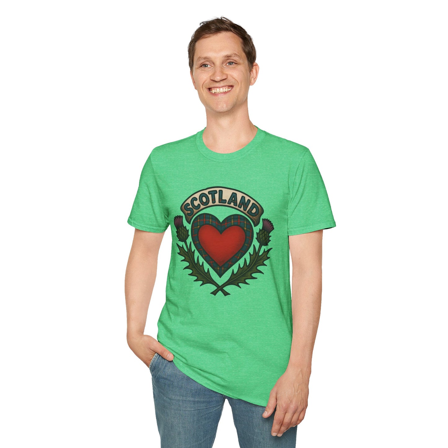 "Scotland" Logo heart T-shirt, Various colors & sizes available