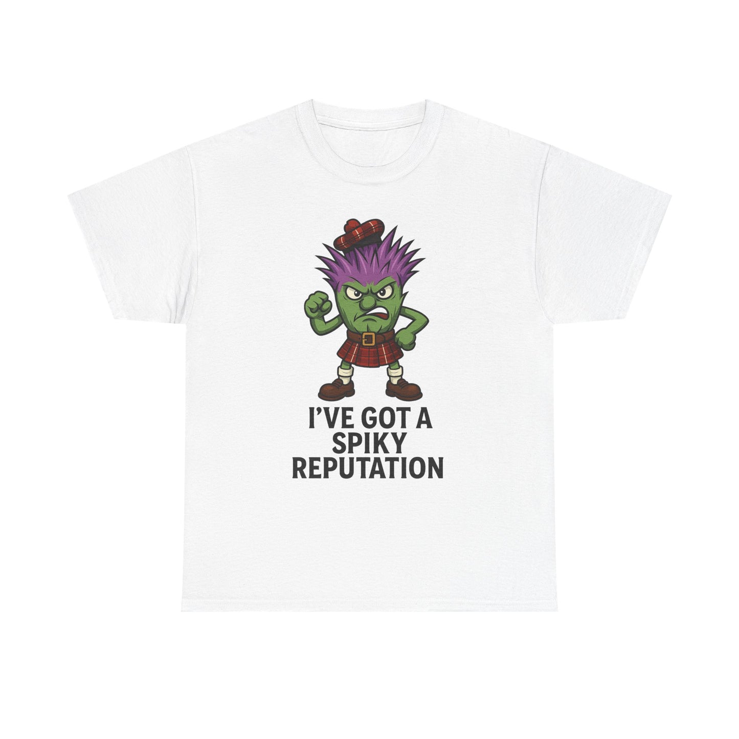 Scottish "Spikey Thistle" slogan T-Shirt, available in different colors & sizes