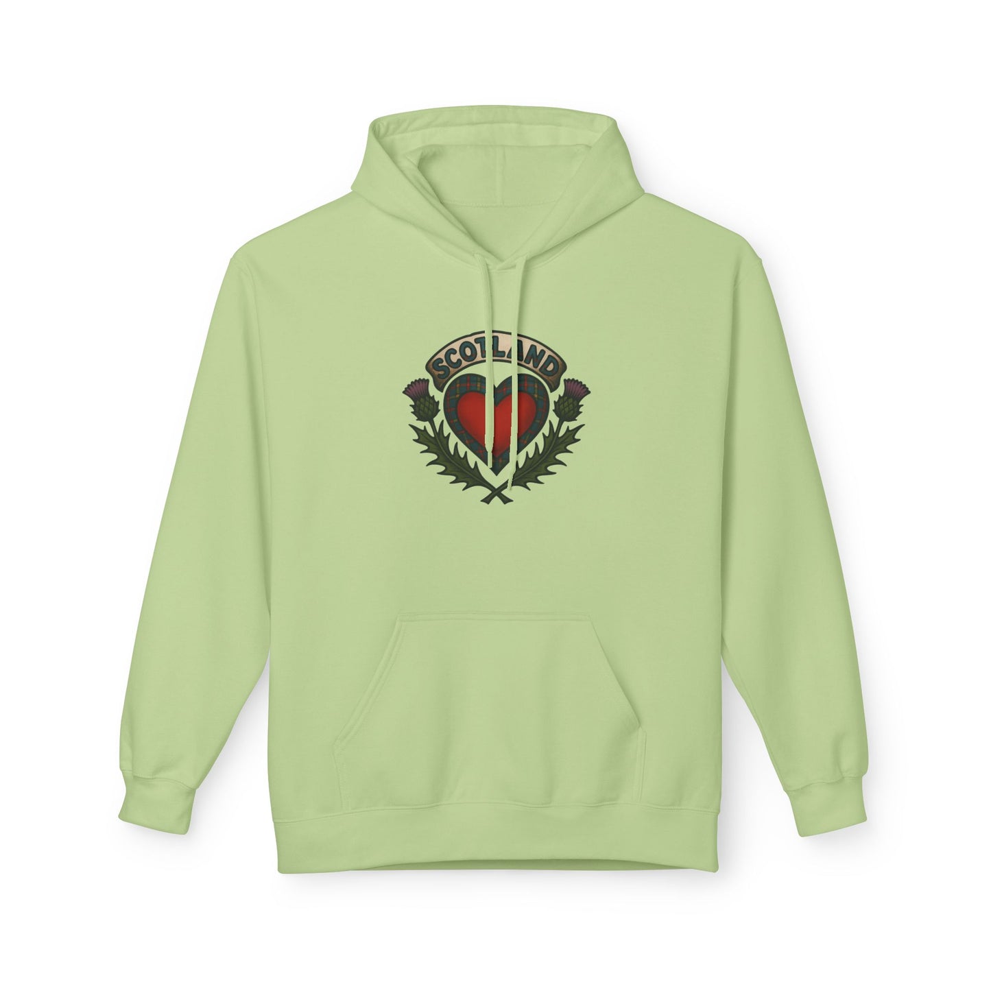 Scottish themed "beating heart" hoodie, Various colors & sizes available