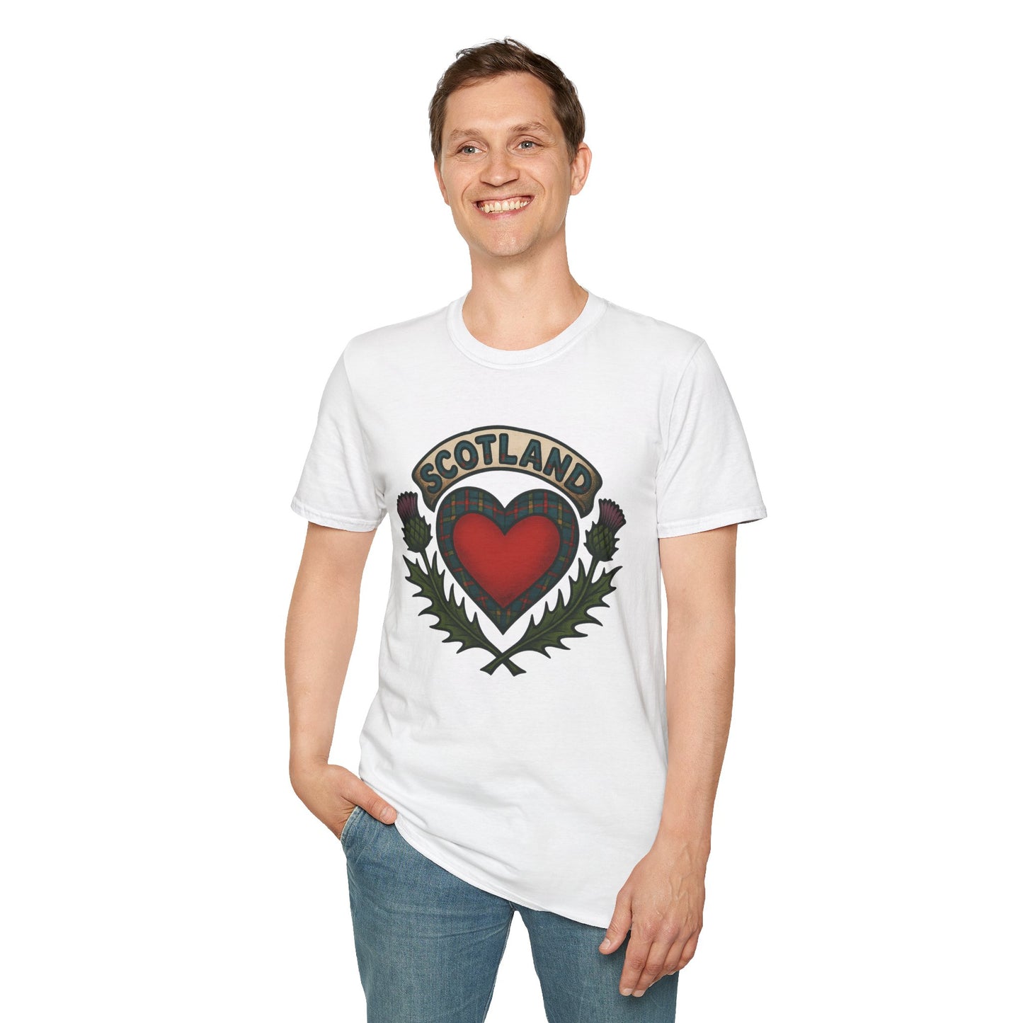"Scotland" Logo heart T-shirt, Various colors & sizes available