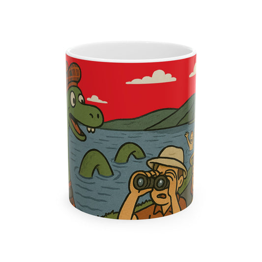 Scottish Heritage -"Loch Ness Monster" Ceramic Mug, Various sizes