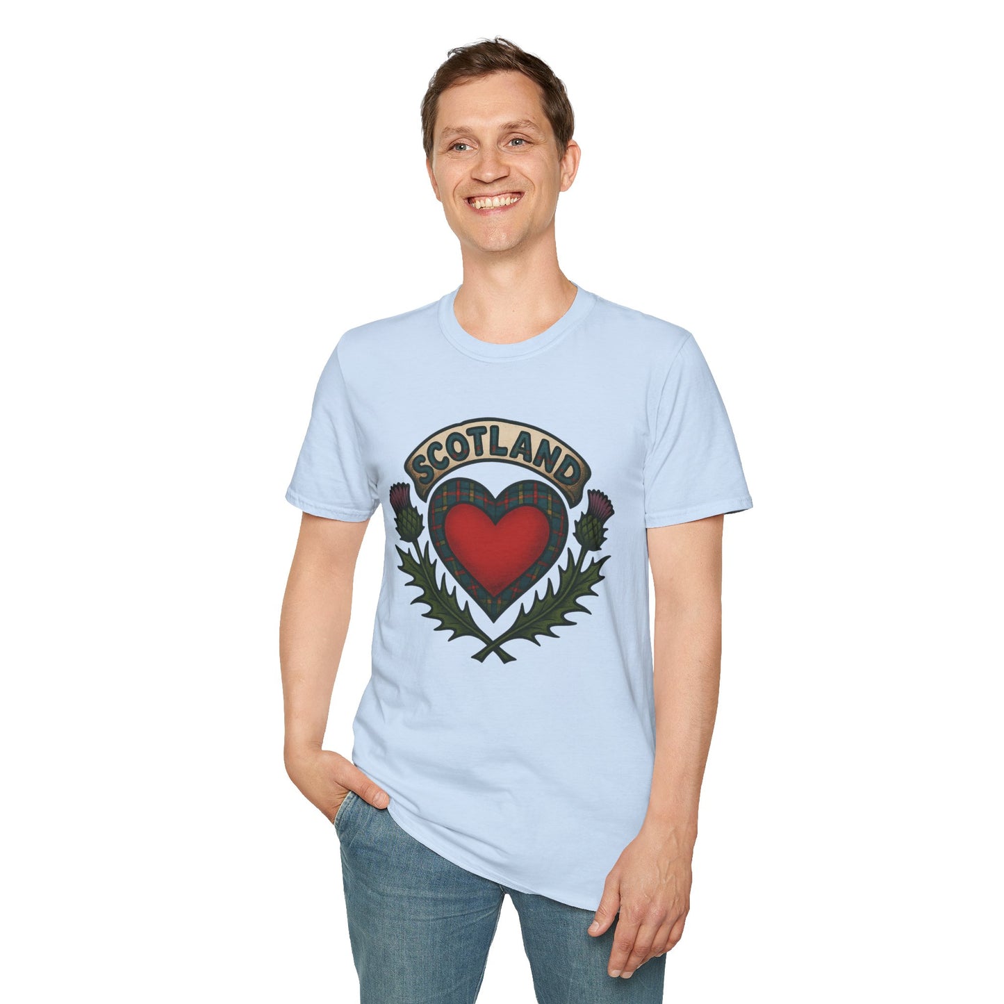 "Scotland" Logo heart T-shirt, Various colors & sizes available