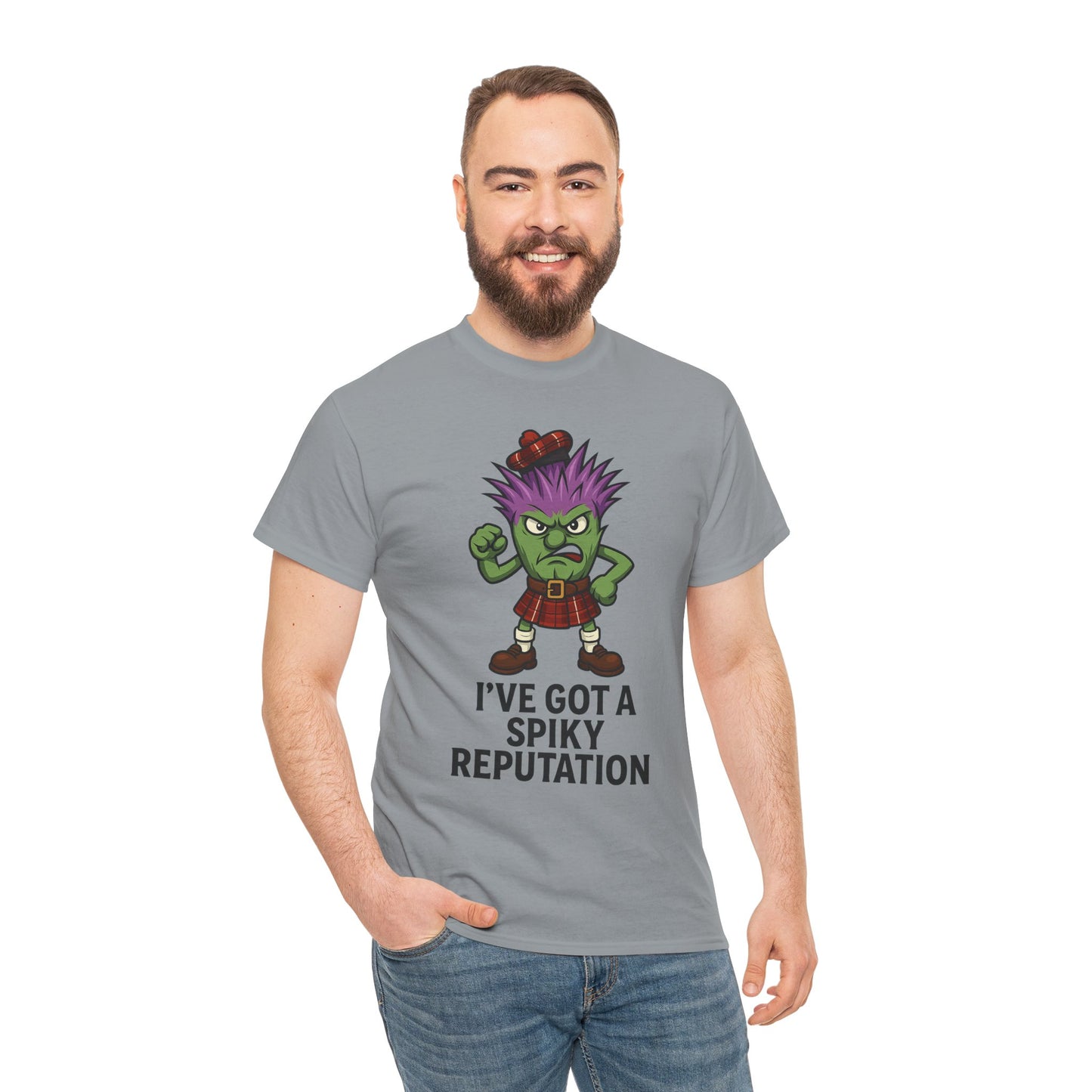 Scottish "Spikey Thistle" slogan T-Shirt, available in different colors & sizes