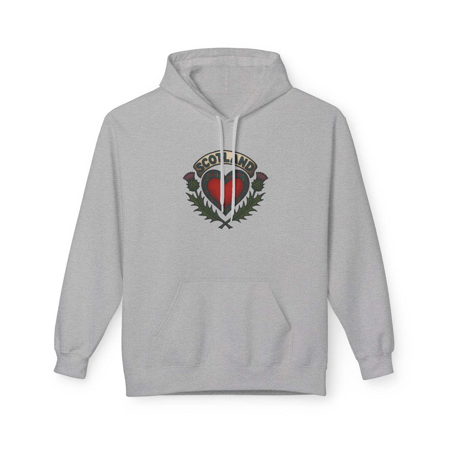 Scottish themed "beating heart" hoodie, Various colors & sizes available