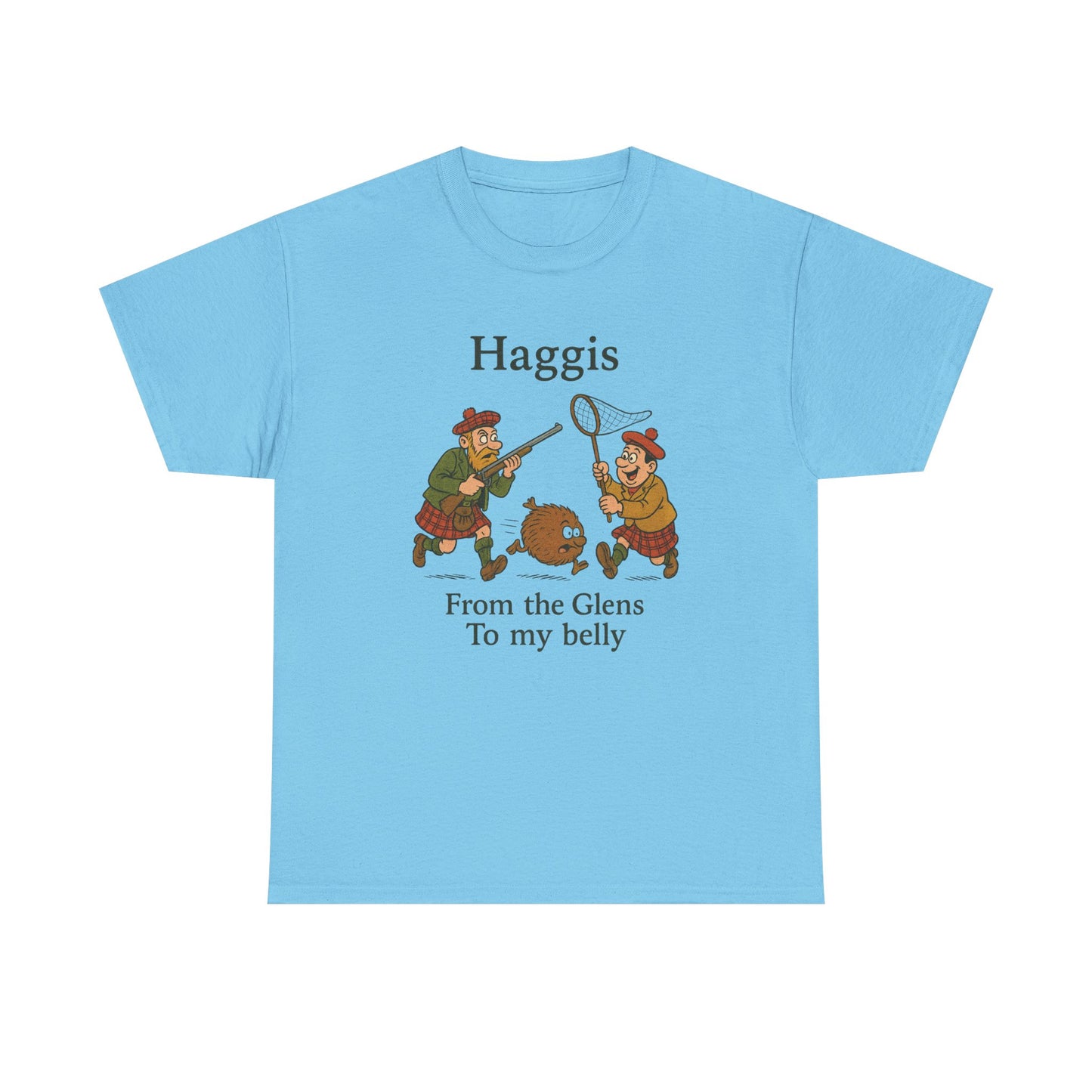 Scottish "Haggis Hunting" Slogan T-Shirt, Various colors & sizes