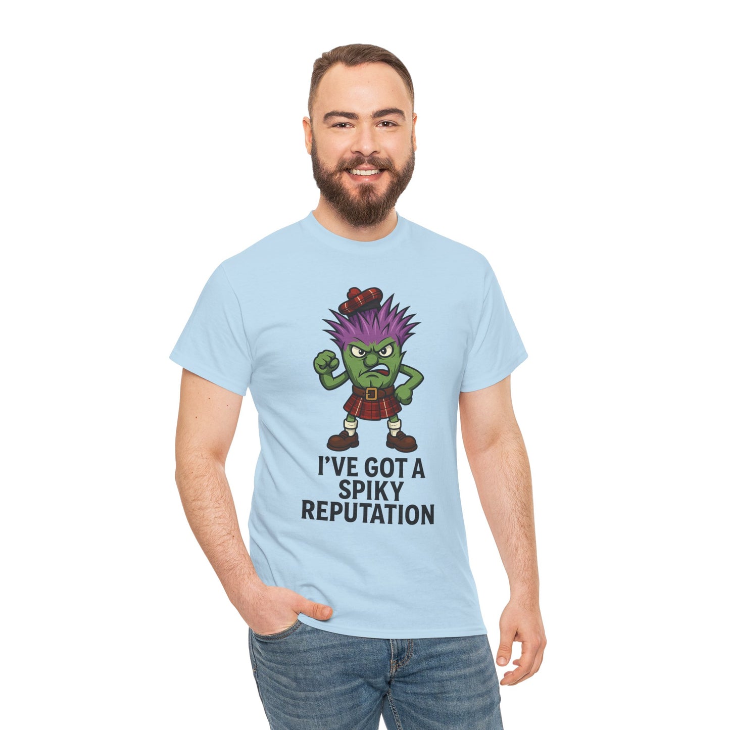 Scottish "Spikey Thistle" slogan T-Shirt, available in different colors & sizes
