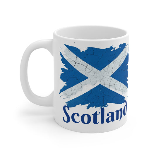Scottish Heritage, Ceramic Mug - "St Andrews Cross Flag Design", Different sizes available