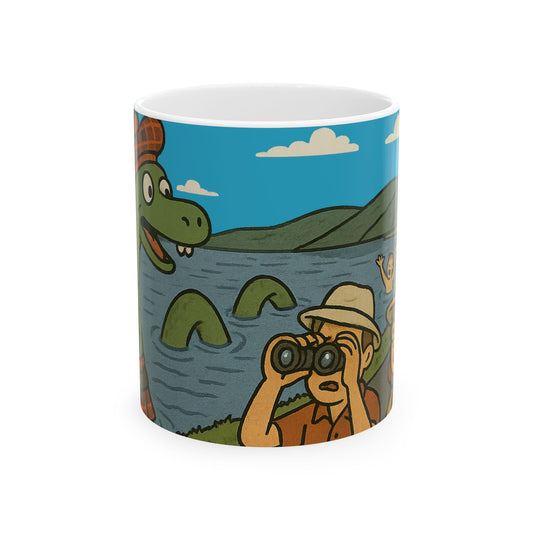 Scottish Heritage - "Loch Ness Monster" Ceramic Mug, Various sizes