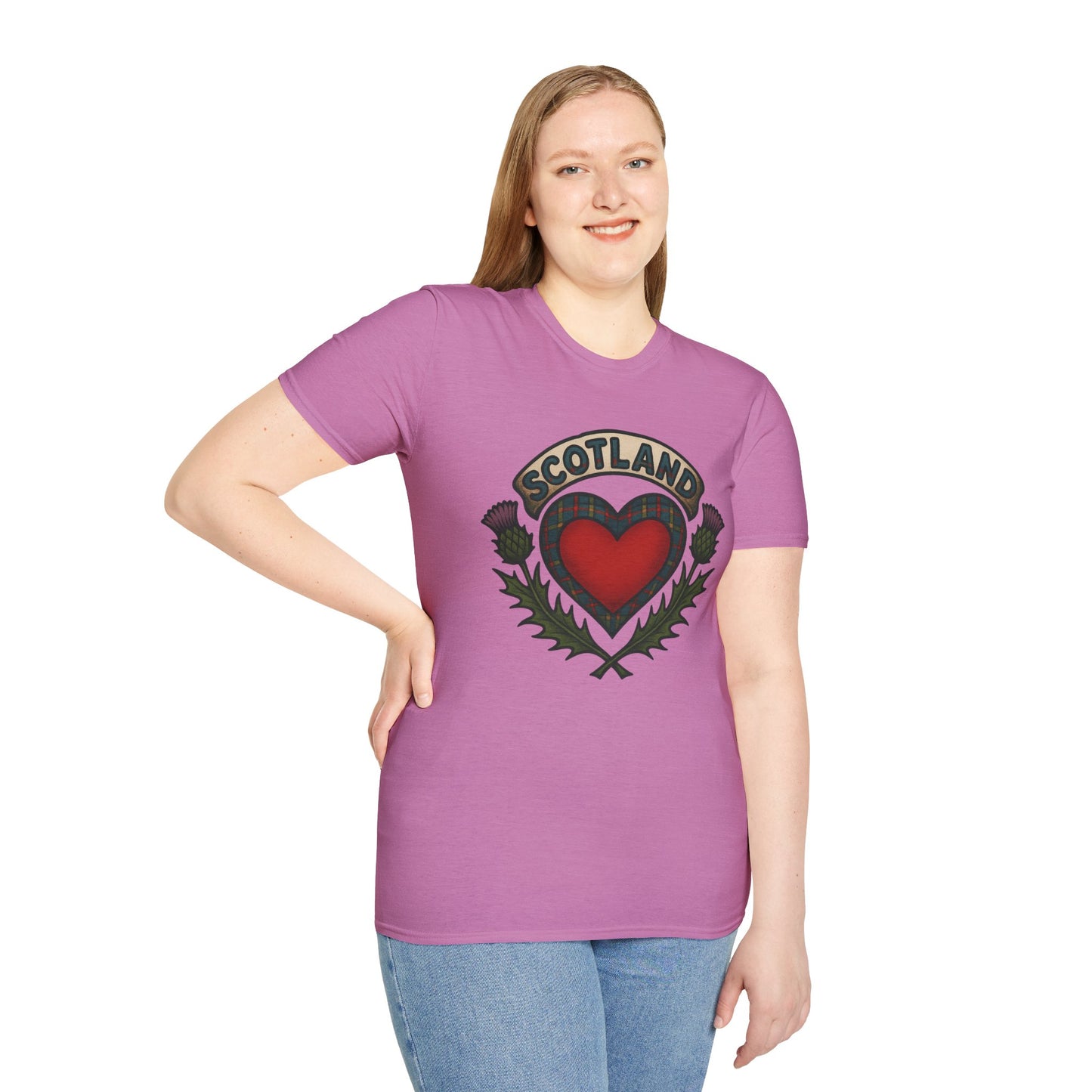 "Scotland" Logo heart T-shirt, Various colors & sizes available